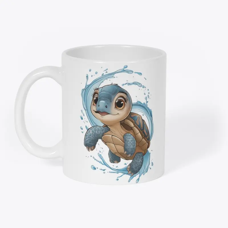  Baby Turtle Illustration Mug